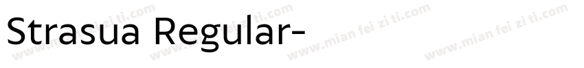 Strasua Regular字体转换